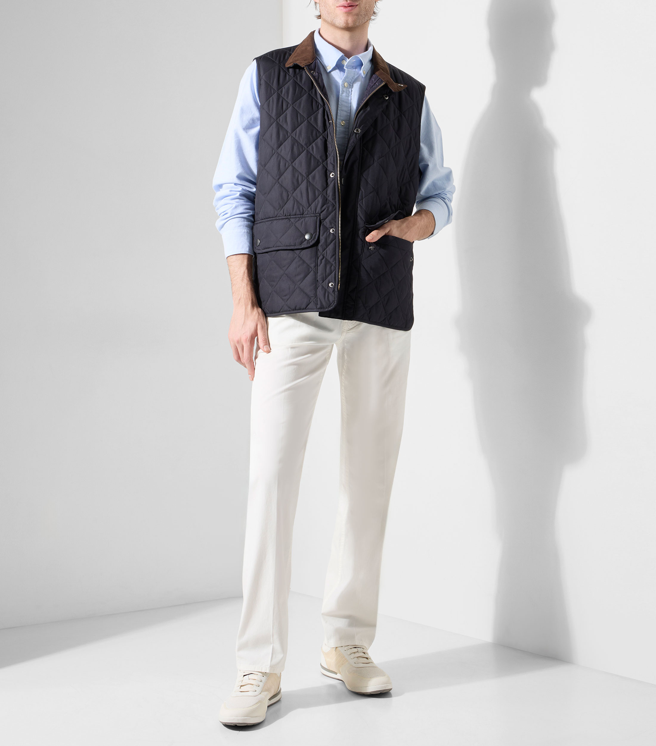 Chaleco con botones Hombre